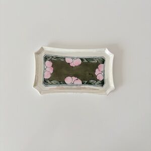 Vintage Mini Hand Painted Lustre Porcelain Fruit & Foliage